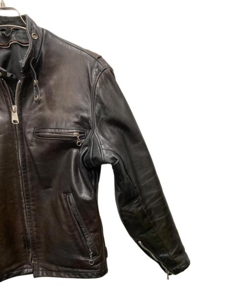 Schott（ショット）Schott (ショット) シングルライダースジャケット　641 ブラウン サイズ:SIZE 38の古着・服飾アイテム
