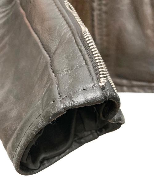 Schott（ショット）Schott (ショット) シングルライダースジャケット　641 ブラウン サイズ:SIZE 38の古着・服飾アイテム