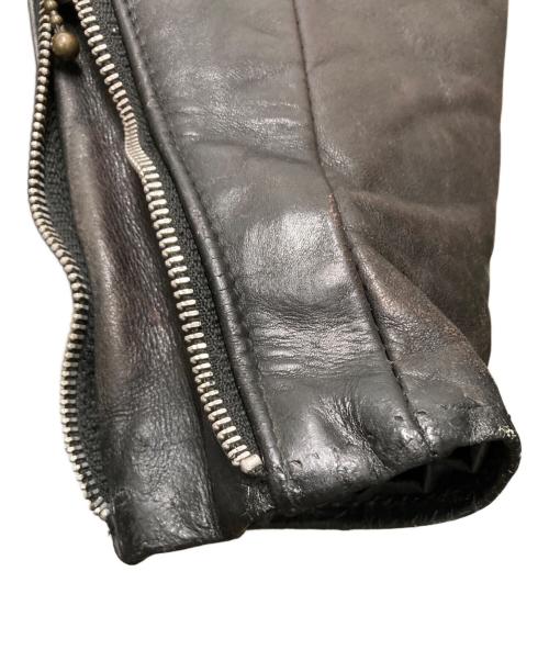 Schott（ショット）Schott (ショット) シングルライダースジャケット　641 ブラウン サイズ:SIZE 38の古着・服飾アイテム