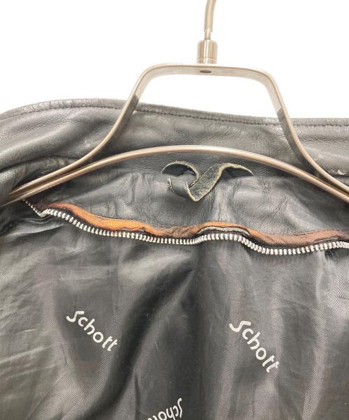Schott（ショット）Schott (ショット) シングルライダースジャケット　641 ブラウン サイズ:SIZE 38の古着・服飾アイテム