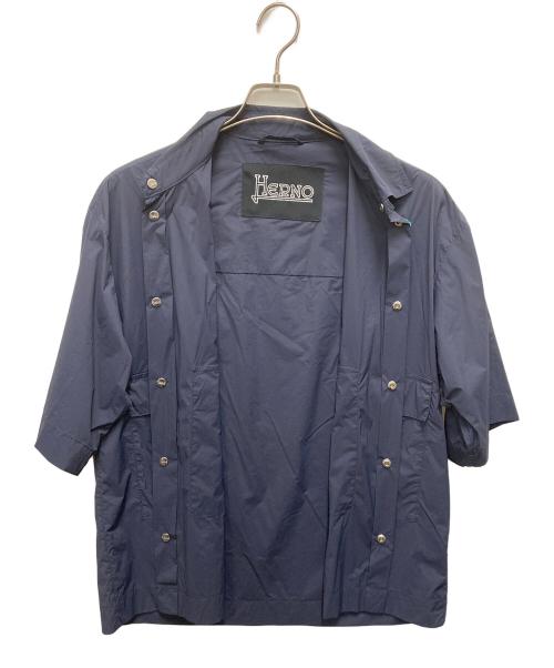 HERNO（ヘルノ）HERNO (ヘルノ) 半袖シャツ ネイビー サイズ:サイズ 44の古着・服飾アイテム