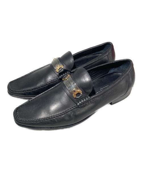 DOLCE & GABBANA（ドルチェ＆ガッバーナ）DOLCE & GABBANA (ドルチェ＆ガッバーナ) ビットローファー ブラック サイズ:SIZE 7 1/2（約26.5cm相当）の古着・服飾アイテム