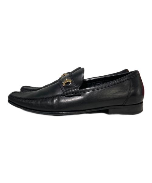 DOLCE & GABBANA（ドルチェ＆ガッバーナ）DOLCE & GABBANA (ドルチェ＆ガッバーナ) ビットローファー ブラック サイズ:SIZE 7 1/2（約26.5cm相当）の古着・服飾アイテム