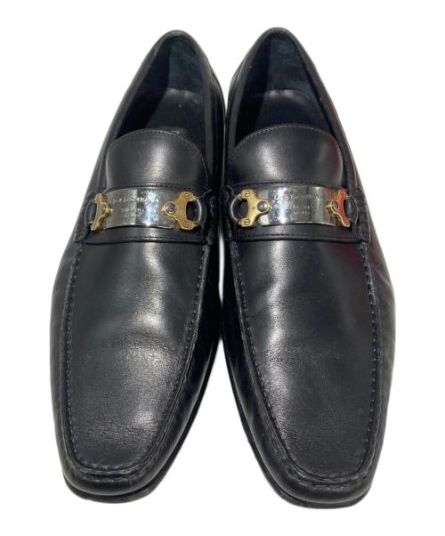 DOLCE & GABBANA（ドルチェ＆ガッバーナ）DOLCE & GABBANA (ドルチェ＆ガッバーナ) ビットローファー ブラック サイズ:SIZE 7 1/2（約26.5cm相当）の古着・服飾アイテム
