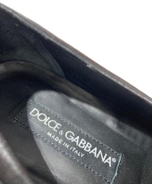 DOLCE & GABBANA（ドルチェ＆ガッバーナ）DOLCE & GABBANA (ドルチェ＆ガッバーナ) ビットローファー ブラック サイズ:SIZE 7 1/2（約26.5cm相当）の古着・服飾アイテム