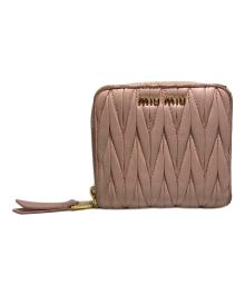 MIU MIU（ミュウミュウ）の古着「2つ折り財布　5ML522」｜ピンク