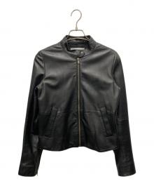 theory luxe（セオリーリュクス）の古着「ラムレザージャケット」｜ブラック