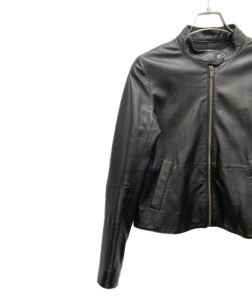 theory luxe（セオリーリュクス）theory luxe (セオリーリュクス) ラムレザージャケット ブラック サイズ:SIZE 38の古着・服飾アイテム