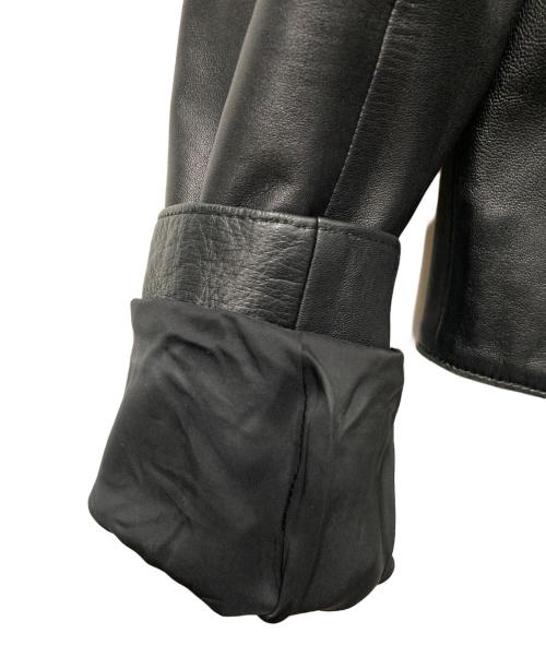 theory luxe（セオリーリュクス）theory luxe (セオリーリュクス) ラムレザージャケット ブラック サイズ:SIZE 38の古着・服飾アイテム