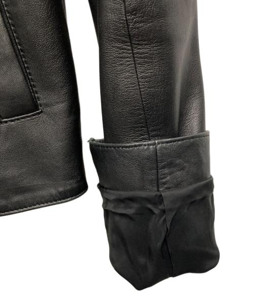 theory luxe（セオリーリュクス）theory luxe (セオリーリュクス) ラムレザージャケット ブラック サイズ:SIZE 38の古着・服飾アイテム