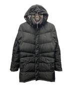 BURBERRY BLACK LABELバーバリーブラックレーベル）の古着「ダウンコート」｜ブラック