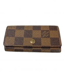 LOUIS VUITTON（ルイ ヴィトン）の古着「キーケース　ダミエ　キーケース ミュルティクレ4」｜ブラウン