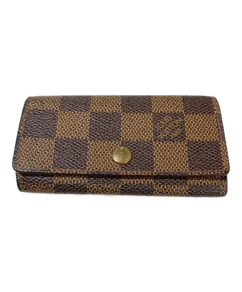 LOUIS VUITTON（ルイ ヴィトン）LOUIS VUITTON (ルイ ヴィトン) キーケース　ダミエ　キーケース ミュルティクレ4 ブラウンの古着・服飾アイテム