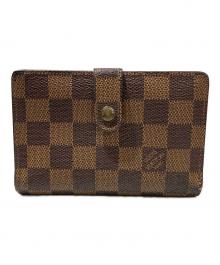 LOUIS VUITTON（ルイ ヴィトン）の古着「2つ折り財布　ダミエ　　ポルトフォイユ・ヴィエノワ」｜ブラウン