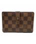 LOUIS VUITTON（ルイ ヴィトン）の古着「2つ折り財布　ダミエ　　ポルトフォイユ・ヴィエノワ」｜ブラウン