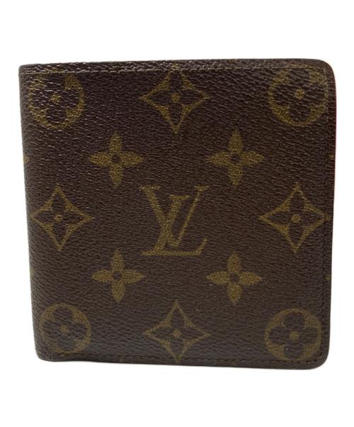 LOUIS VUITTON（ルイ ヴィトン）LOUIS VUITTON (ルイ ヴィトン) 2つ折り財布　モノグラム　ポルトフォイユ・マルコ ブラウンの古着・服飾アイテム