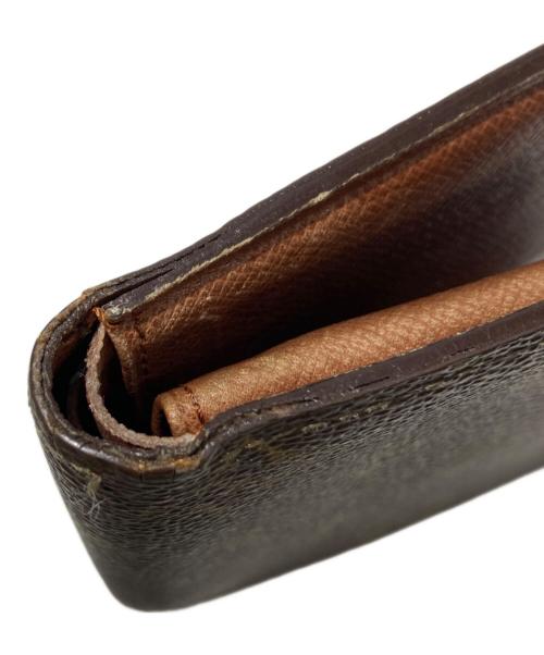 LOUIS VUITTON（ルイ ヴィトン）LOUIS VUITTON (ルイ ヴィトン) 2つ折り財布　モノグラム　ポルトフォイユ・マルコ ブラウンの古着・服飾アイテム