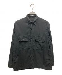 COMOLI（コモリ）の古着「ベタシャンCPOシャツ」｜ブラック