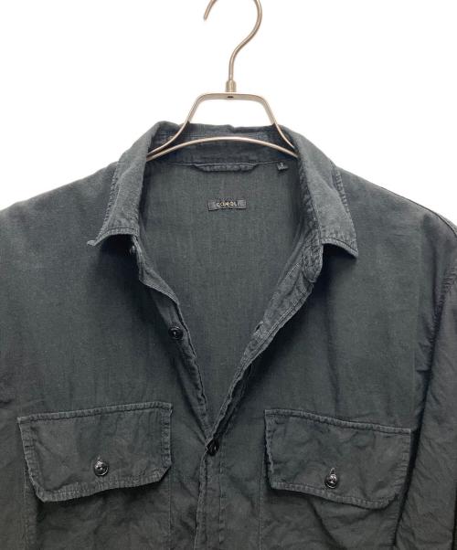 COMOLI（コモリ）COMOLI (コモリ) ベタシャンCPOシャツ ブラック サイズ:サイズ Ｓの古着・服飾アイテム