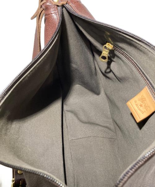 IL BISONTE（イル ビゾンテ）IL BISONTE (イル ビゾンテ) レザーショルダーバッグ ブラウンの古着・服飾アイテム