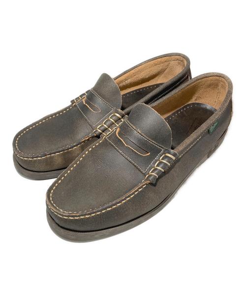 PARABOOT（パラブーツ）PARABOOT (パラブーツ) コインローファー ブラウン サイズ:SIZE 6 1/2（ 約25.0cm相当）の古着・服飾アイテム