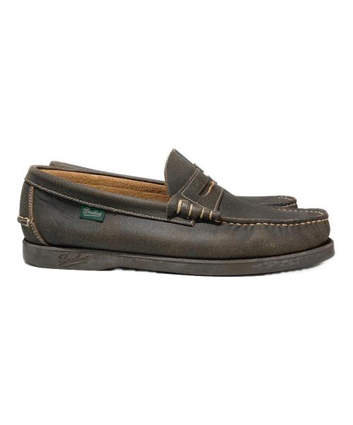 PARABOOT（パラブーツ）PARABOOT (パラブーツ) コインローファー ブラウン サイズ:SIZE 6 1/2（ 約25.0cm相当）の古着・服飾アイテム