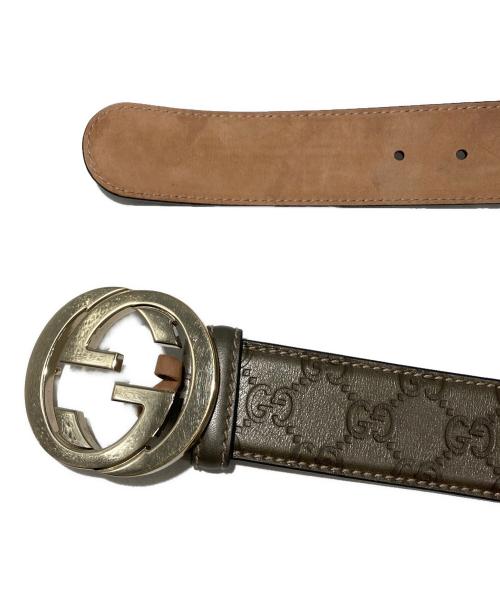 GUCCI（グッチ）GUCCI (グッチ) ベルト ブラウンの古着・服飾アイテム