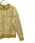 中古・古着 Dior (ディオール) 厚手ニット ホワイト×イエロー サイズ:SIZE XL：27000円