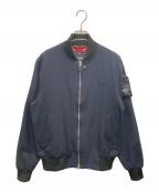 FRED PERRY×ART COMES FIRSTフレッドペリー×アートカムズファースト）の古着「MA-1ジャケット」｜ネイビー