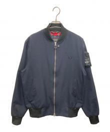 FRED PERRY×ART COMES FIRST（フレッドペリー×アートカムズファースト）の古着「MA-1ジャケット」｜ネイビー