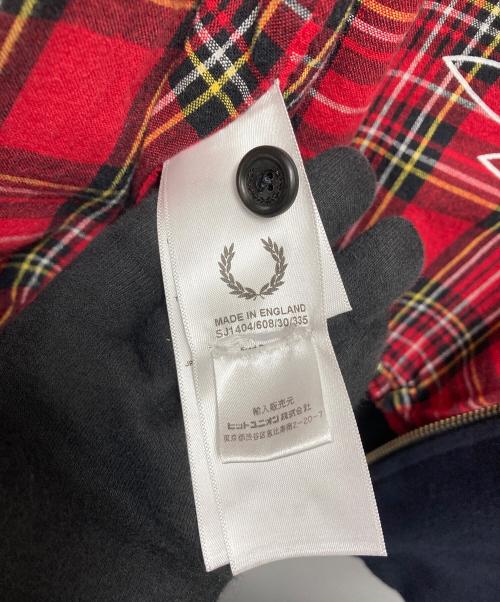 FRED PERRY（フレッドペリー）FRED PERRY (フレッドペリー) ART COMES FIRST (アートカムズファースト) MA-1ジャケット ネイビー サイズ:SIZE 38（M～L相当）の古着・服飾アイテム