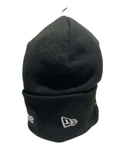 SUPREME（シュプリーム）SUPREME (シュプリーム) New Era (ニューエラ) ボックスロゴニット帽 ブラックの古着・服飾アイテム