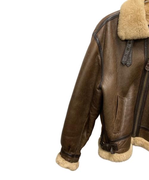 NO BRAND（ノーブランド）NO BRAND (ノーブランド) B-3ムートンジャケット ブラウン サイズ:SIZE Lの古着・服飾アイテム