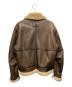 NO BRAND (ノーブランド) B-3ムートンジャケット ブラウン サイズ:SIZE L：11000円