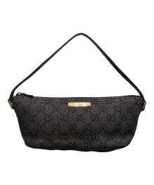 GUCCI（グッチ）の古着「アクセサリーポーチ　GGキャンバス」｜ネイビー