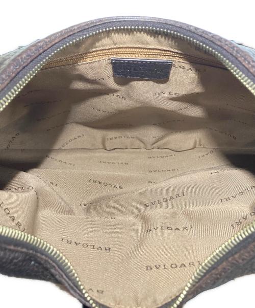 BVLGARI（ブルガリ）BVLGARI (ブルガリ) ワンショルダーバッグ　アスコット ブラウンの古着・服飾アイテム