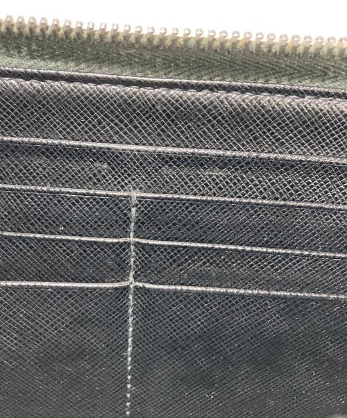 PRADA（プラダ）PRADA (プラダ) ラウンドファスナー長財布 ブラックの古着・服飾アイテム