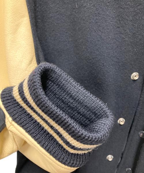 VAN JAC（ヴァン・ヂャケット）VAN JAC (ヴァン・ヂャケット) スタジャン ブラック×アイボリー サイズ:SIZE Mの古着・服飾アイテム