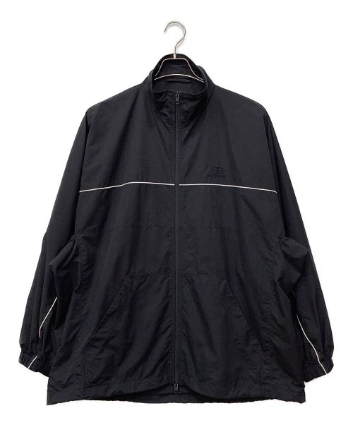 BALENCIAGA（バレンシアガ）BALENCIAGA (バレンシアガ) ワンポイントジップアップジャケット ブラック サイズ:46の古着・服飾アイテム