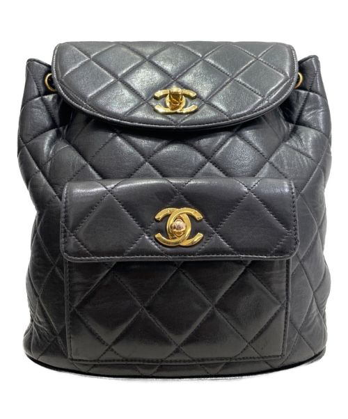 CHANEL（シャネル）CHANEL (シャネル) マトラッセチェーンショルダーリュック ブラックの古着・服飾アイテム