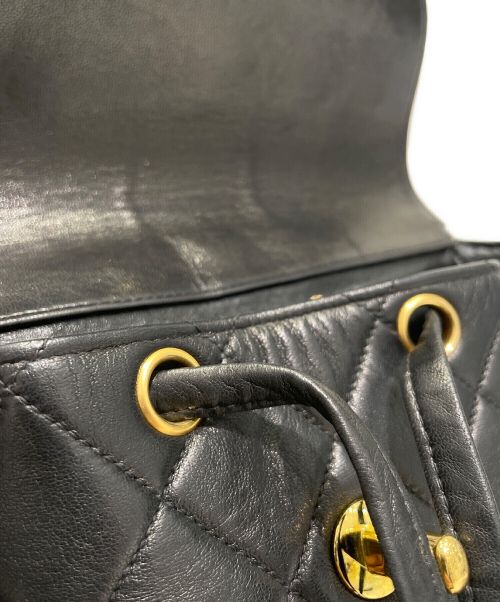 CHANEL（シャネル）CHANEL (シャネル) マトラッセチェーンショルダーリュック ブラックの古着・服飾アイテム