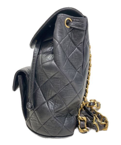CHANEL（シャネル）CHANEL (シャネル) マトラッセチェーンショルダーリュック ブラックの古着・服飾アイテム