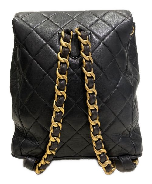 CHANEL（シャネル）CHANEL (シャネル) マトラッセチェーンショルダーリュック ブラックの古着・服飾アイテム