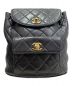 CHANEL (シャネル) マトラッセチェーンショルダーリュック ブラック：400000円