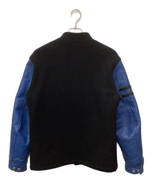 CALEE（キャリー）CALEE (キャリー) スタジャン ブラック×ブルー サイズ:Lの古着・服飾アイテム