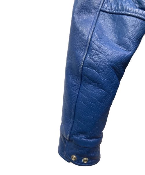 CALEE（キャリー）CALEE (キャリー) スタジャン ブラック×ブルー サイズ:Lの古着・服飾アイテム