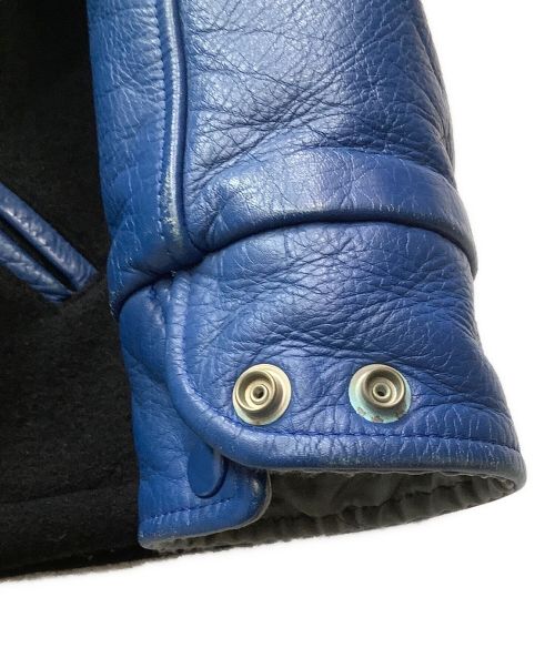 CALEE（キャリー）CALEE (キャリー) スタジャン ブラック×ブルー サイズ:Lの古着・服飾アイテム