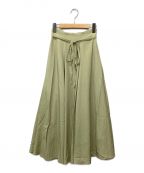 CLANEクラネ）の古着「2Wayロングスカート」｜グリーン
