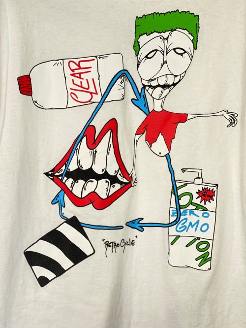 CHROME HEARTS（クロムハーツ）CHROME HEARTS (クロムハーツ) MATTY BOY (マッティ ボーイ) Retro Cycle Tee ホワイト サイズ:Lの古着・服飾アイテム