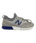 中古・古着 NEW BALANCE (ニューバランス) スニーカー グレー×ネイビー サイズ:28.5：7000円